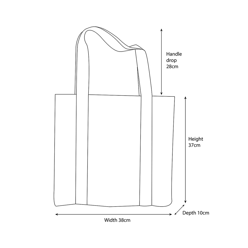 Queen of Hearts Folding Shopping Bag in Oranges
