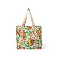 Queen of Hearts Folding Shopping Bag in Oranges