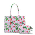 Queen of Hearts Book Tote Set in Strawberry Gingham