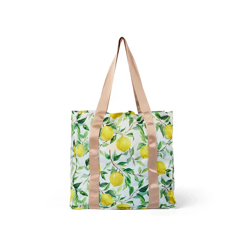 Queen of Hearts Folding Shopping Bag in Lemons
