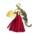 QUEEN OF HEARTS LEOPARD KEYCHAIN
