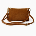 Queen of Hearts Suede Petite Rings Caramel