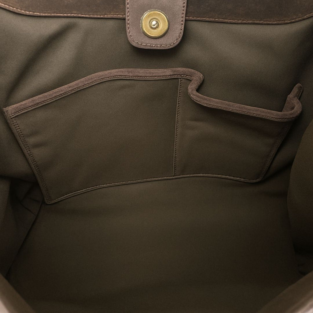 Queen of Hearts Suede Hobo Brown