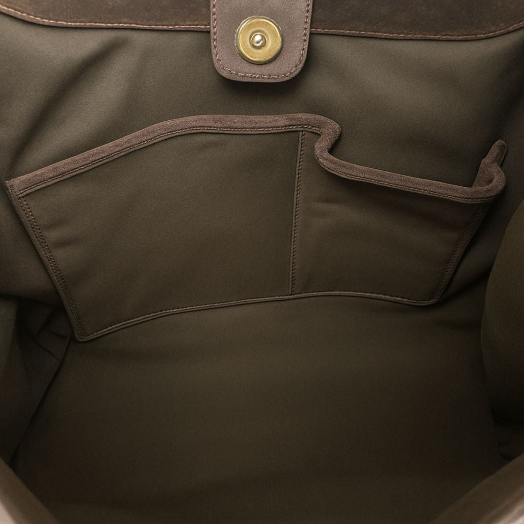 Queen of Hearts Suede Hobo Brown