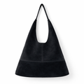 Queen of Hearts Suede Hobo Navy